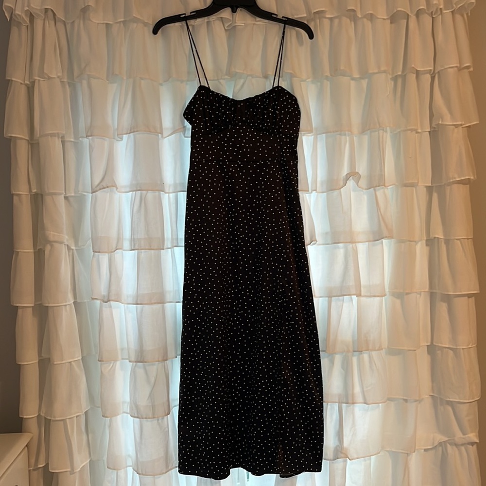 Zara polka dot midi dress size small